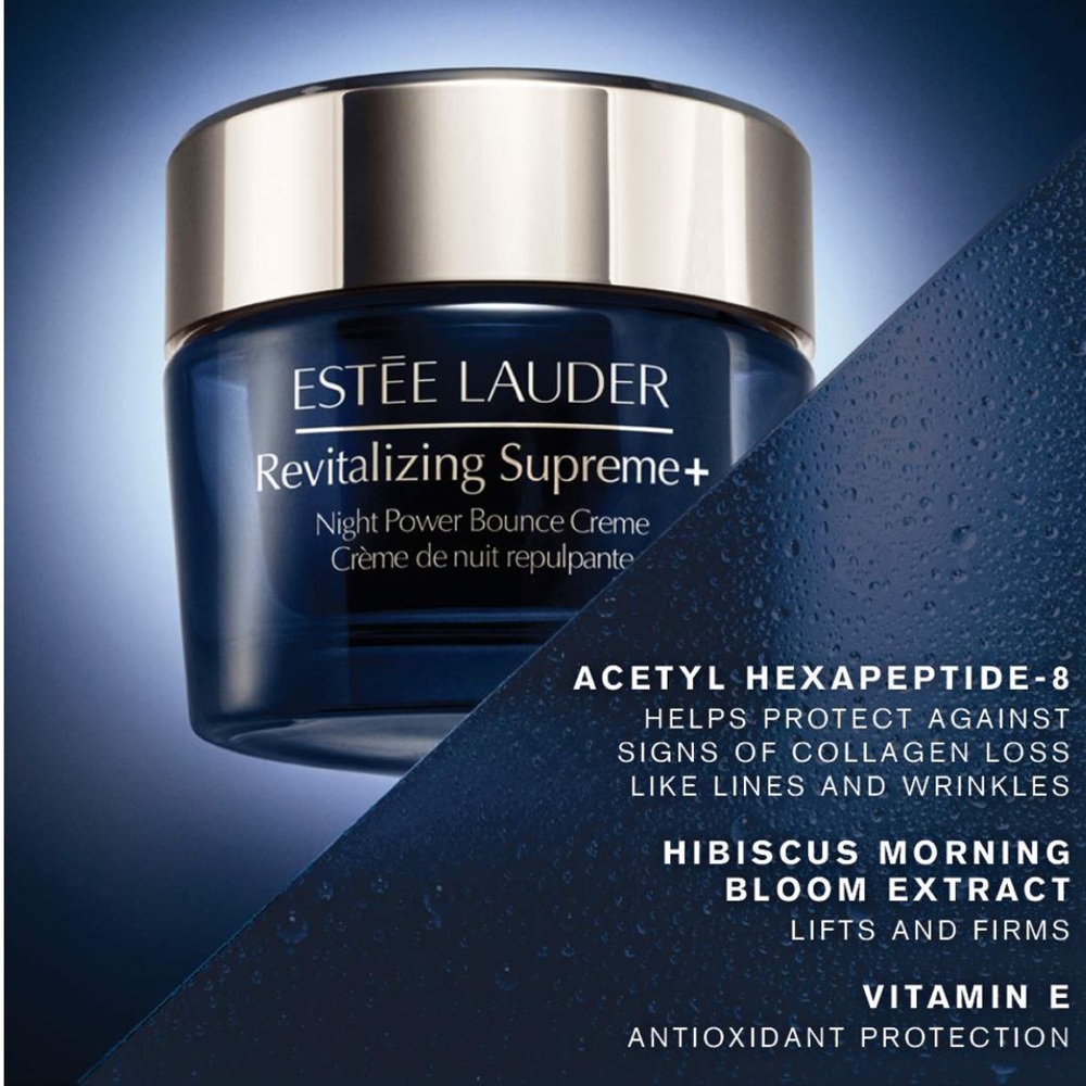 Estee Lauder Revitalizing Supreme+ Moisturizer Night Power Bounce Creme - Picture 6 of 8